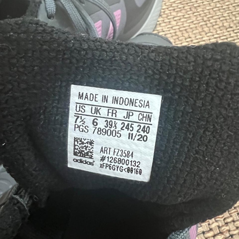 ADIDAS RUNFALCON GREY & PURPLE RUNNING SHOES women’s - Picture 7 of 7